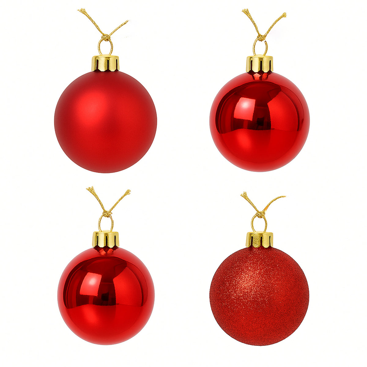 Bola navidad 5cm 20pcs rojo