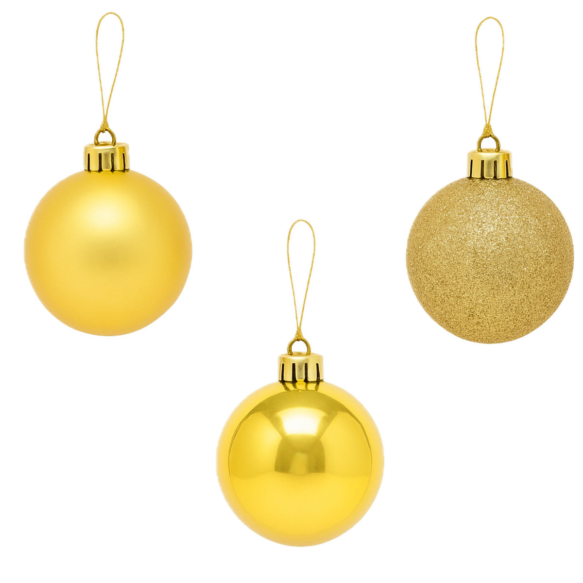 Bola navidad 6cm 20pcs dorado