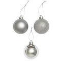 Bola navidad 6cm 20pcs plateado