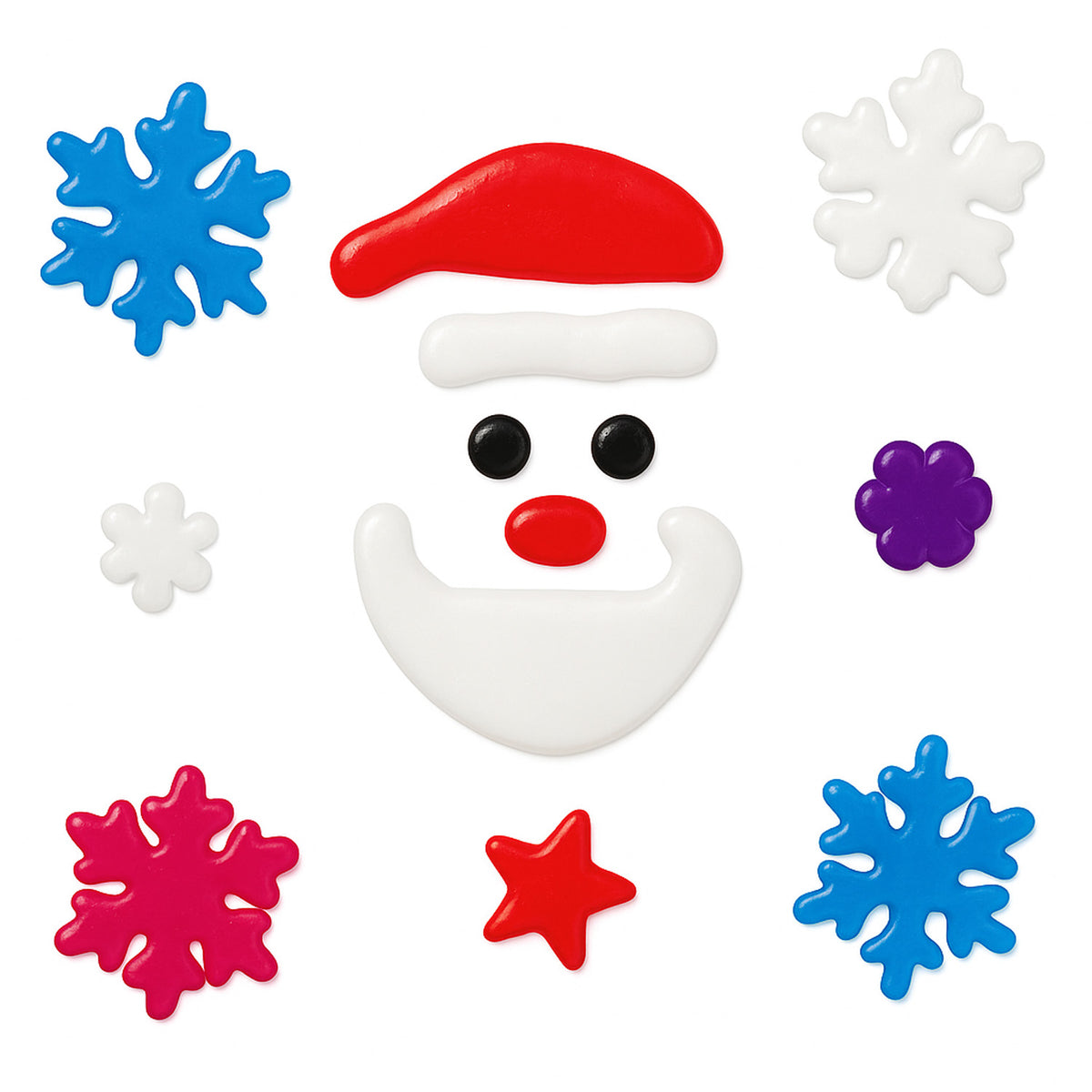 Stickers navidad 20x20cm pared viejo pascuero