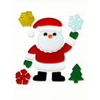 Stickers navidad 20x20cm pared viejo pascuero