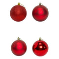 Bola navidad 12cm 6pcs rojo