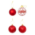 Bola navidad 6cm 20pcs rojo