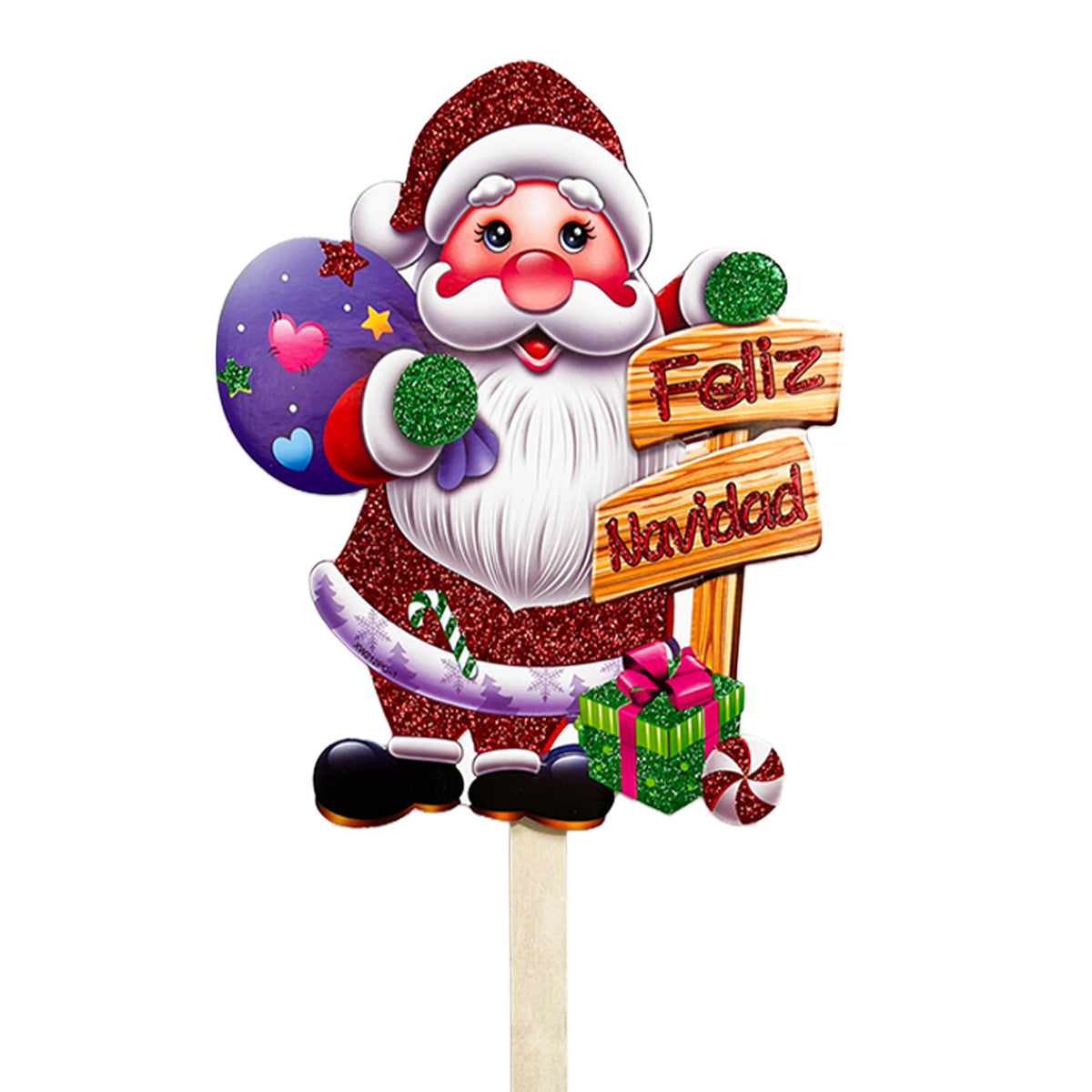 Letrero feliz navidad 24x70cm