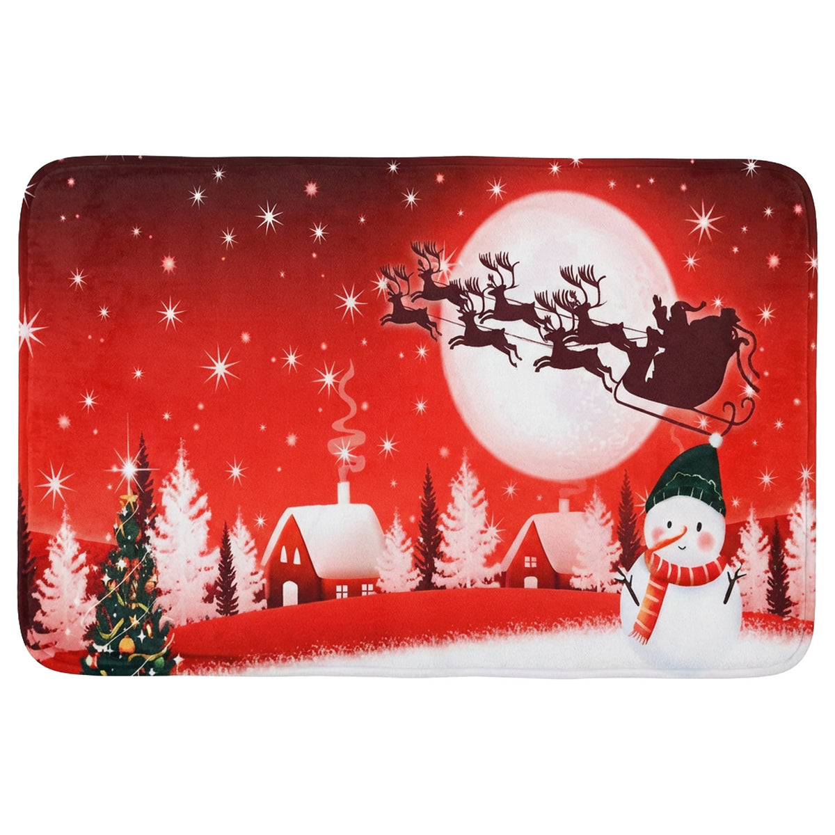 Alfombra navidad 38x58cm trineo