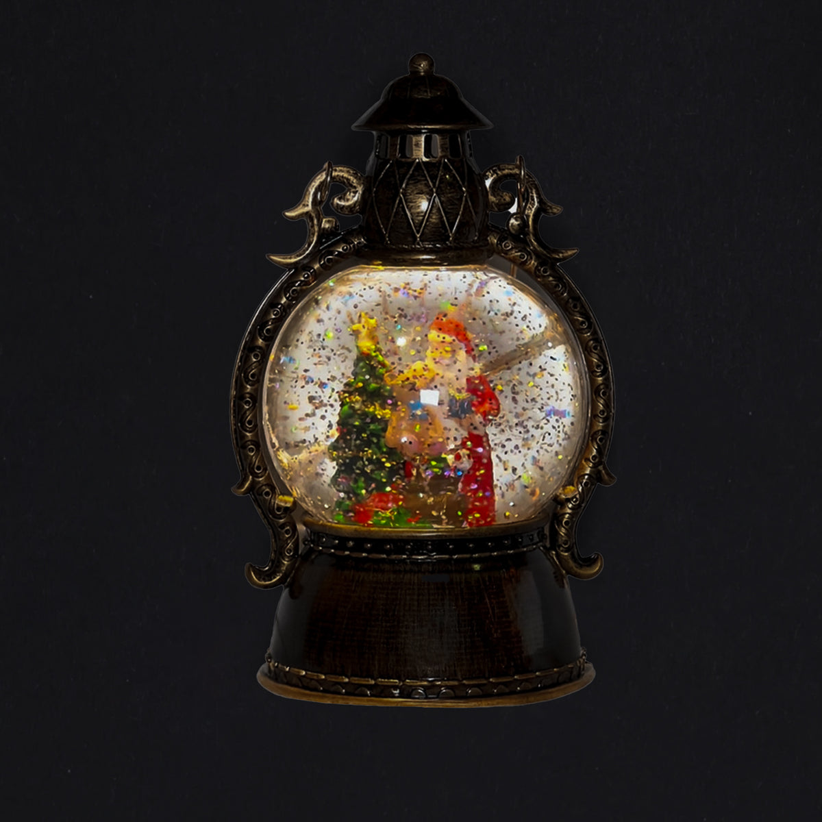 Farol navidad con luz y sonido 21cm