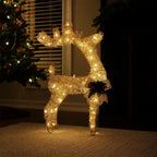 Figura navideña 30cm 20 luces LED ciervo