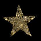 Figura navideña 30cm 20 luces LED estrella