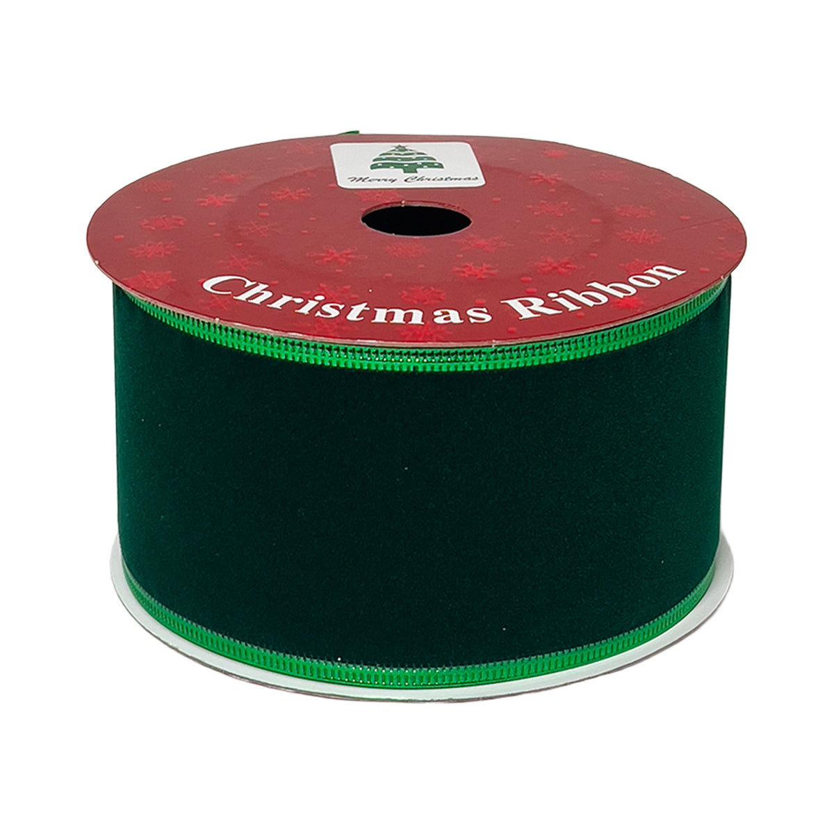 Cinta regalo 6,3x915cm navidad velvet verde
