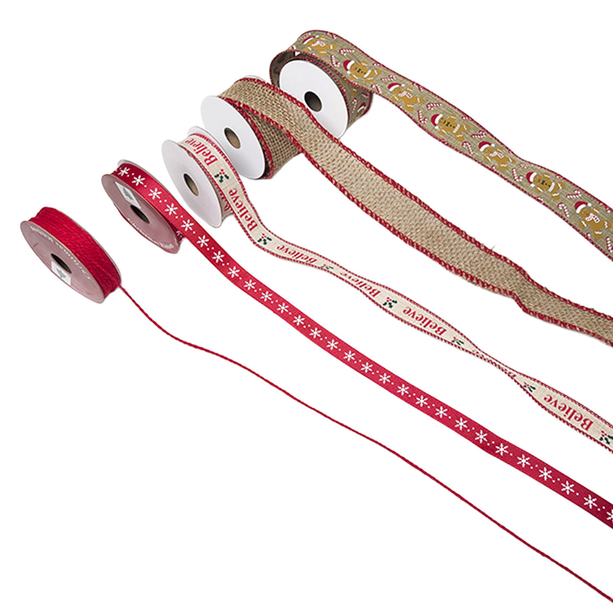 Cinta regalo 6,3x270cm navidad 6pcs