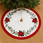 Base árbol navidad 120cm crudo flores