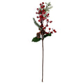 Rama navidad 56cm pelotitas rojas