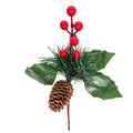 Rama navidad 21cm pelotitas rojas
