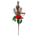 Rama navidad 30cm pelotitas rojas
