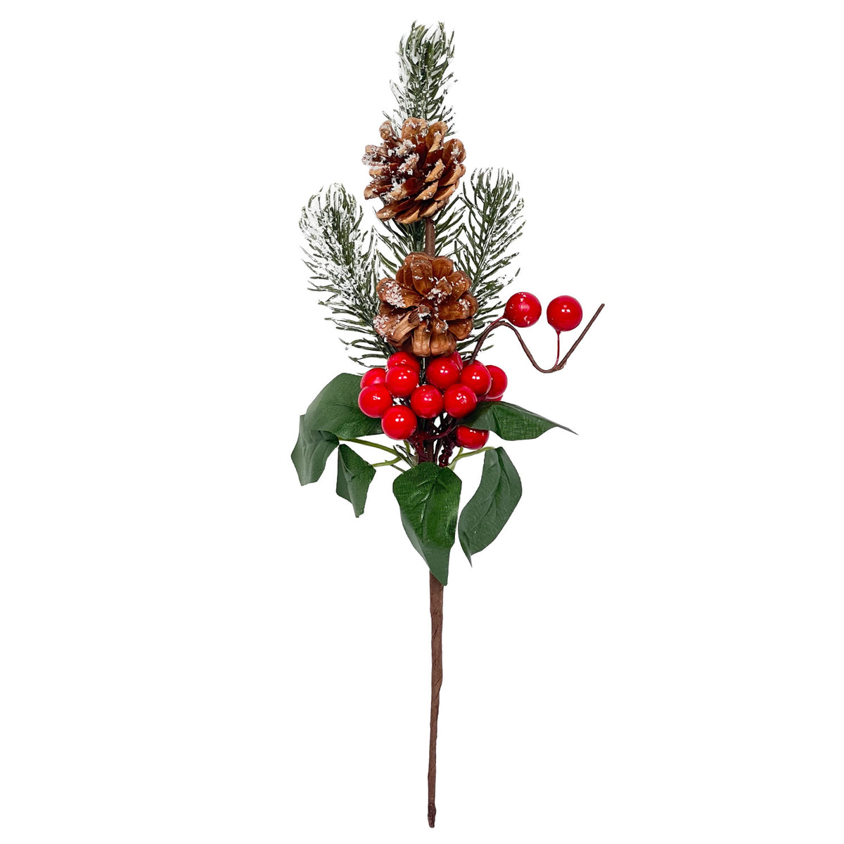 Rama navidad 30cm pelotitas rojas