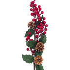Rama navidad 72cm pelotitas rojas