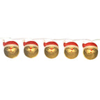 Luces navidad 10 led 2mt luz cálida c/pila viejo pascuero