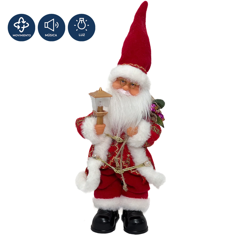 Viejo pascuero musical 45cm