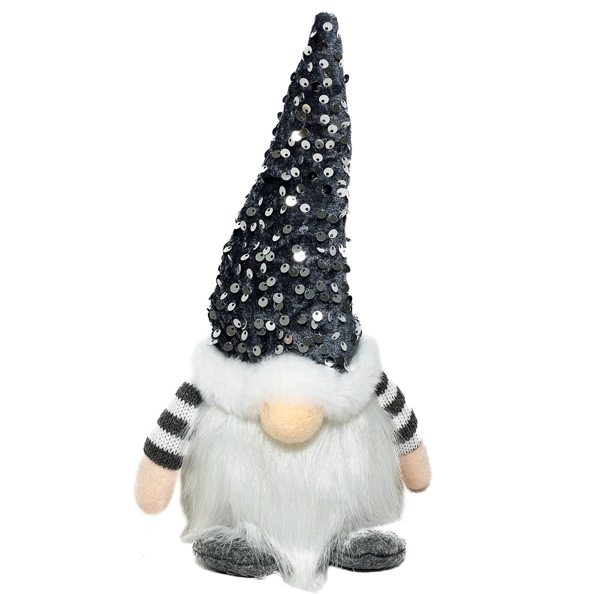 Gnomo navidad 28cm con luz gris