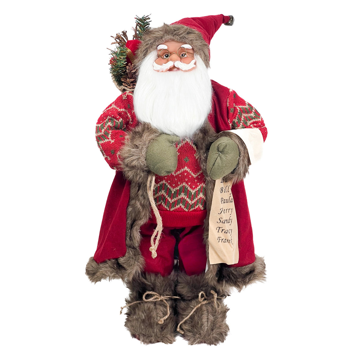 Viejo pascuero 30cm rústico