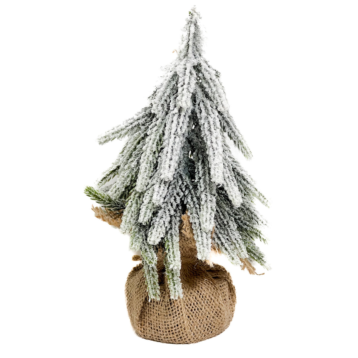 Adorno árbol navidad 20cm nevado