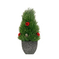 Adorno árbol navidad 35cm bolas navidad rojo