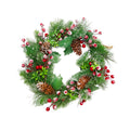 Corona navidad 35cm clásica