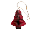 Colgante navidad 4pcs 8cm origami rojo