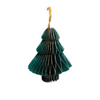 Colgante navidad 4pcs 8cm origami verde