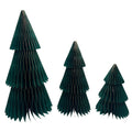Adorno navidad árbol papel 3pcs 23cm - 33cm - 45cm
