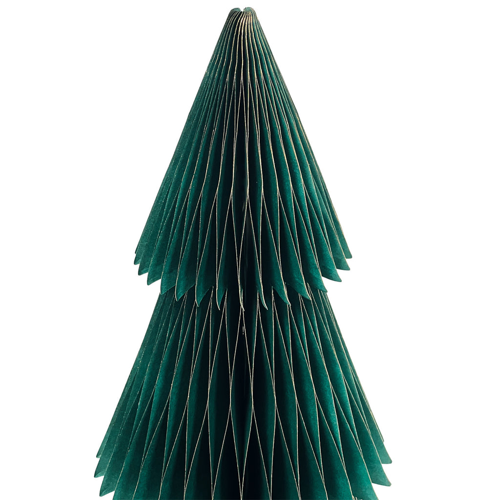 Adorno navidad árbol papel 3pcs 23cm - 33cm - 45cm