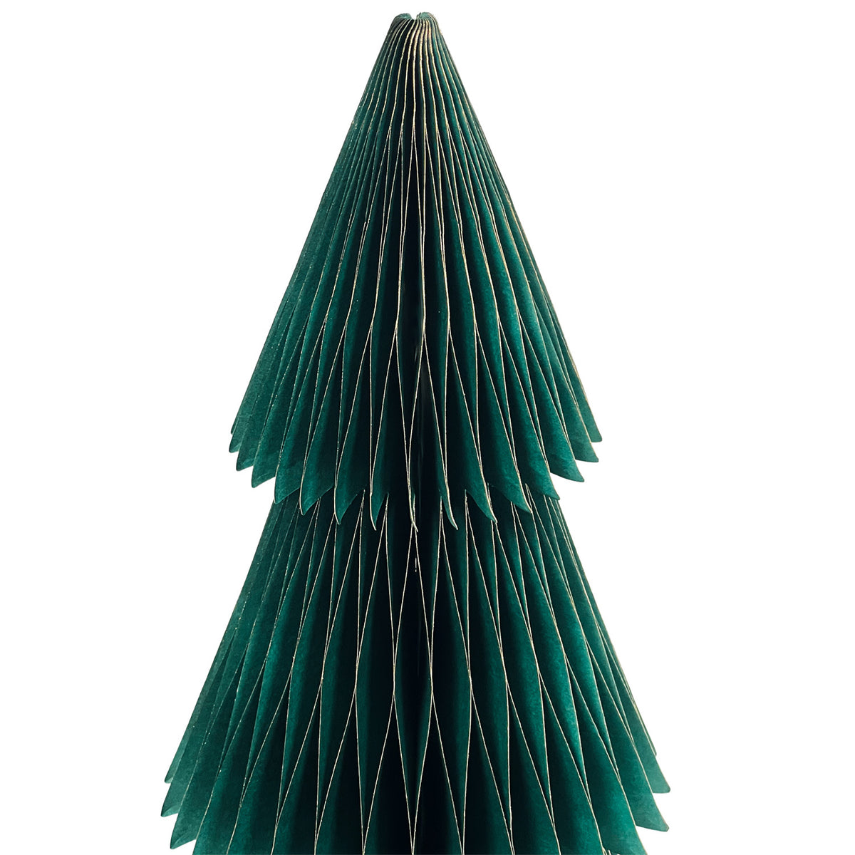 Adorno navidad árbol papel 3pcs 23cm - 33cm - 45cm