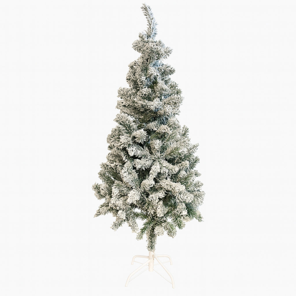 Árbol navidad nevado 180cm 600 ramas