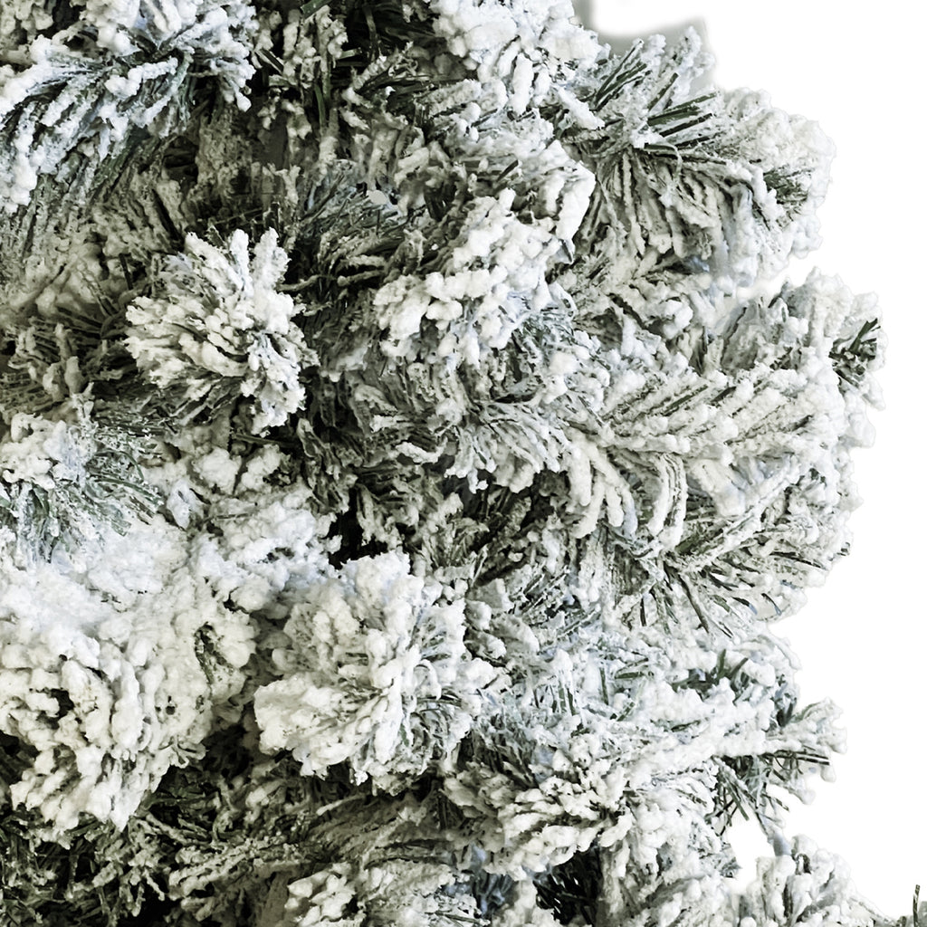 Árbol navidad nevado 180cm 600 ramas