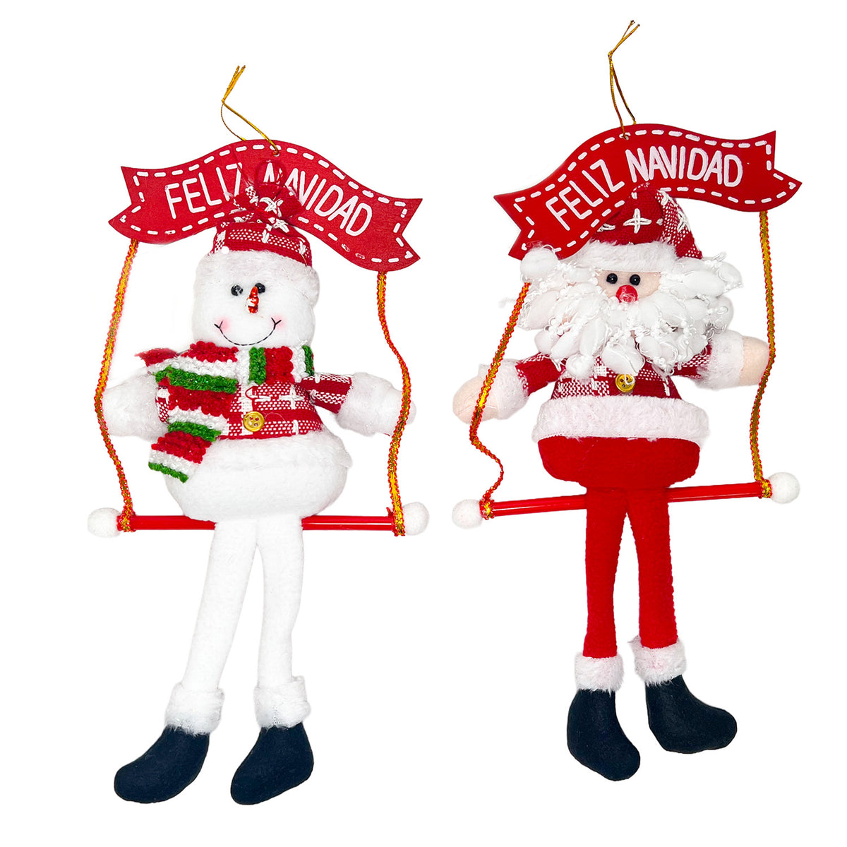 Colgante navidad 17x32cm viejo pascuero