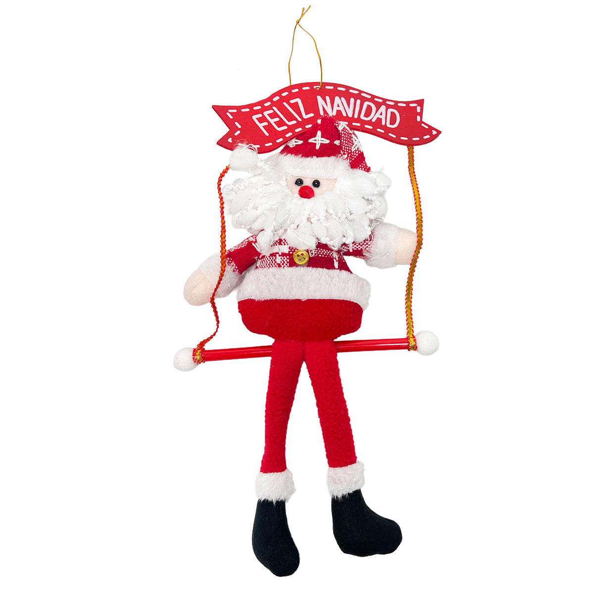 Colgante navidad 17x32cm viejo pascuero