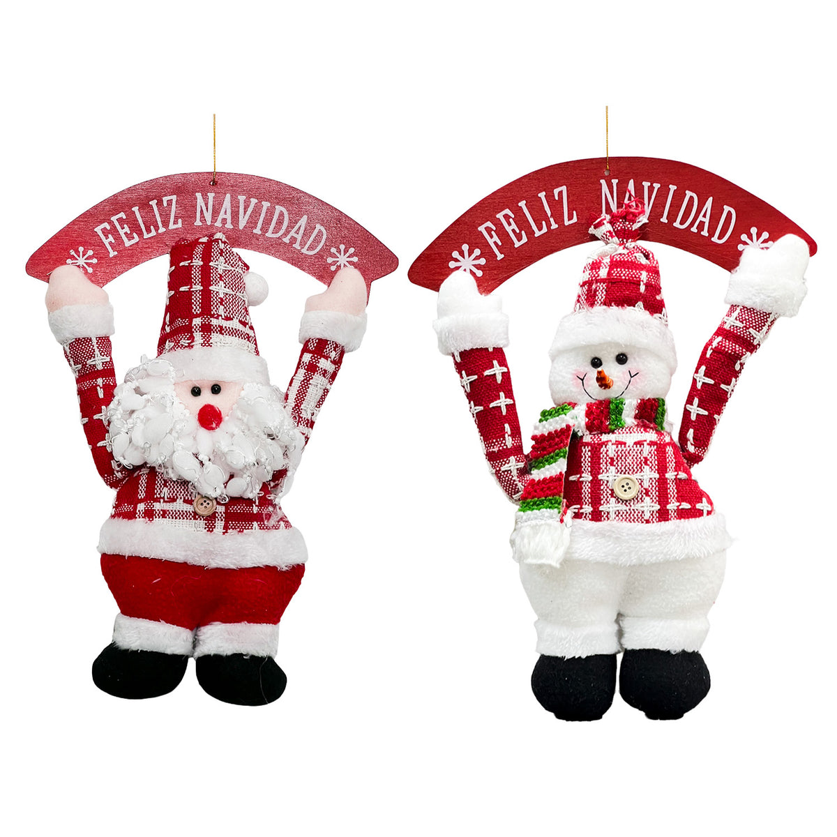 Colgante navidad 25x38cm viejo pascuero