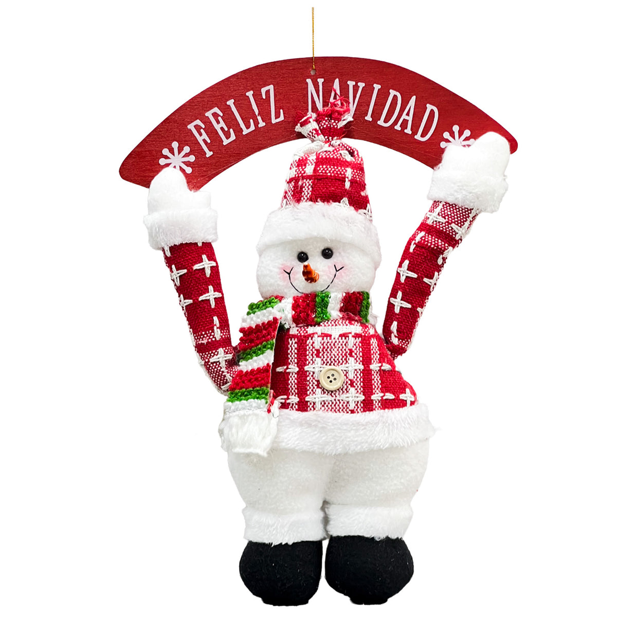 Colgante navidad 25x38cm viejo pascuero