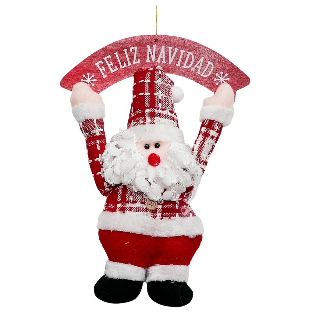 Colgante navidad 25x38cm viejo pascuero