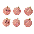 Bola navidad 6cm 6pcs champán