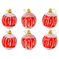 Bola navidad 6cm 6pcs rojo