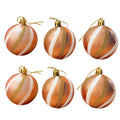 Bola navidad 6cm 6pcs champán