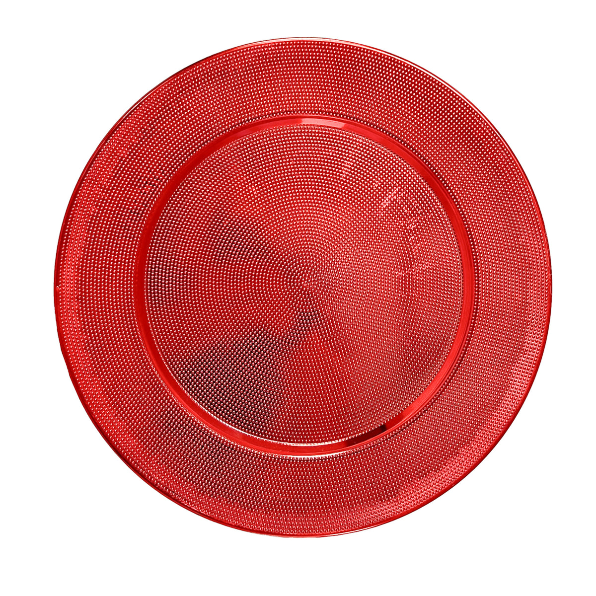 Plato melamina 33cm rojo textura