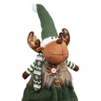 Reno peluche verde navidad 4