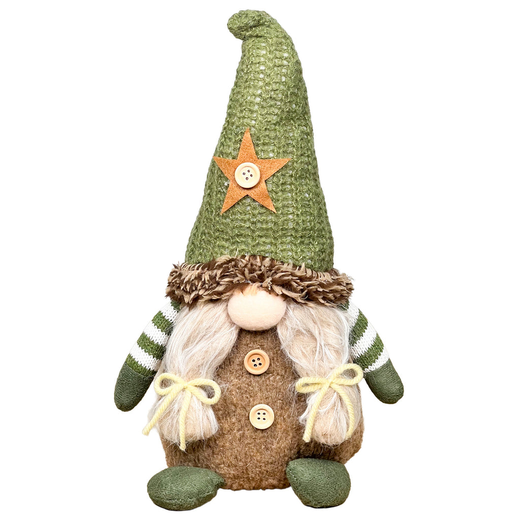 Gnomo navidad peluche verde 2
