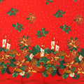 Mantel navidad cuadrado 150x150cm flores
