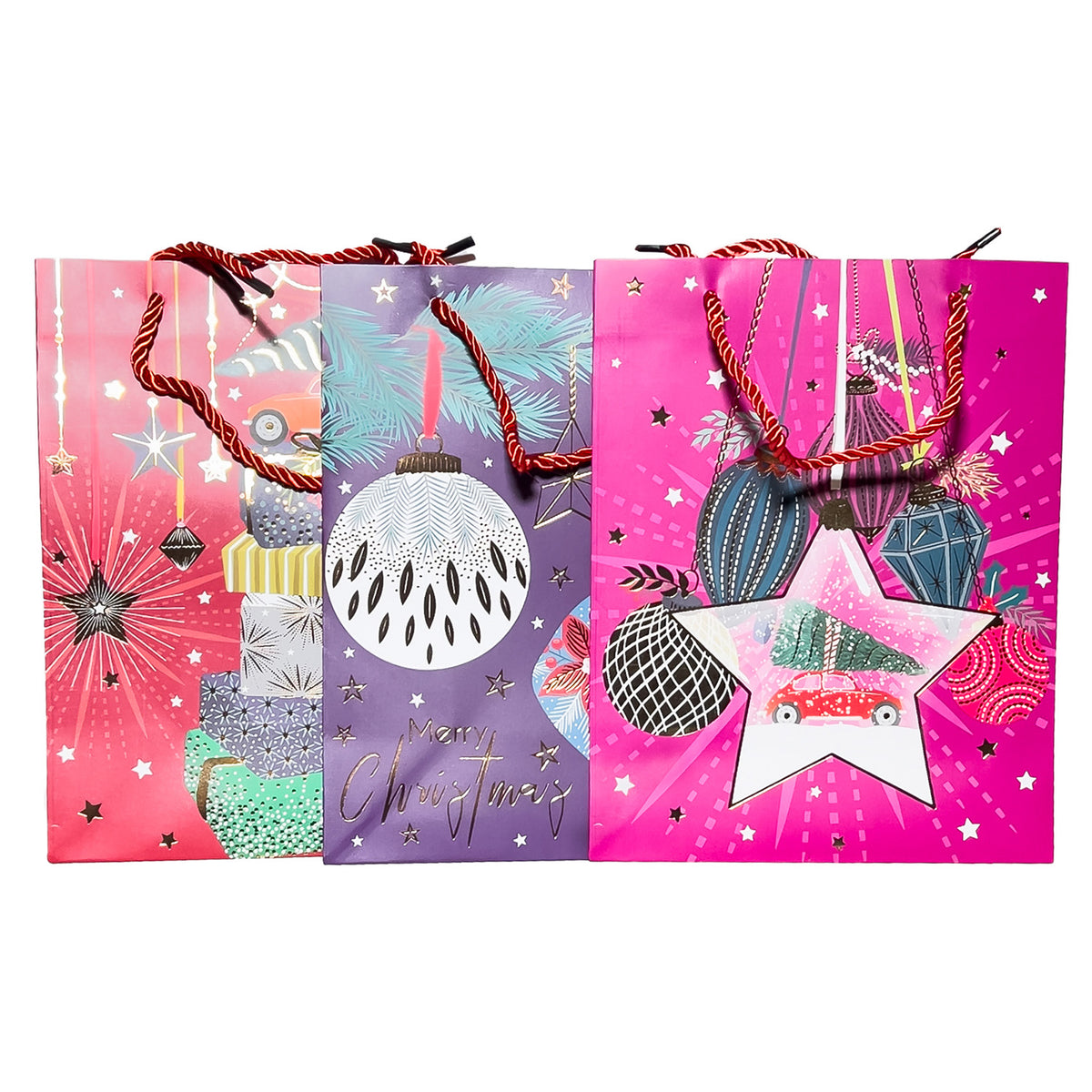 Bolsa navidad 18x23x10cm colgantes surtido