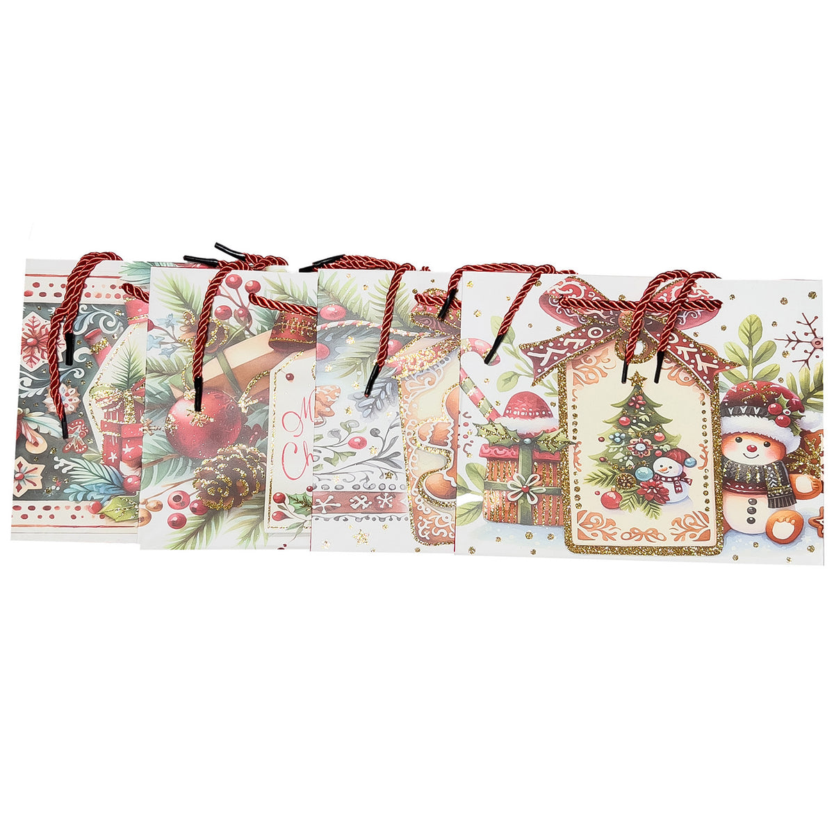 Bolsa navidad 23x18x10cm etiqueta surtido