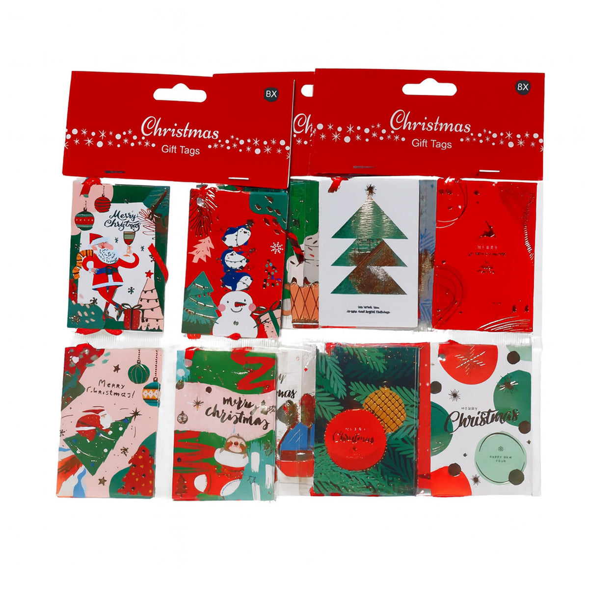 Set 8 colgantes regalo surtidos 4 diseños