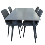 Juego comedor 4 sillas Curol Gris / Gris